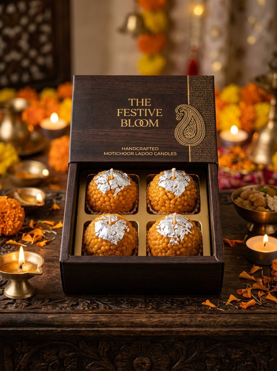 Besan Ladoo Scented Festive Candles